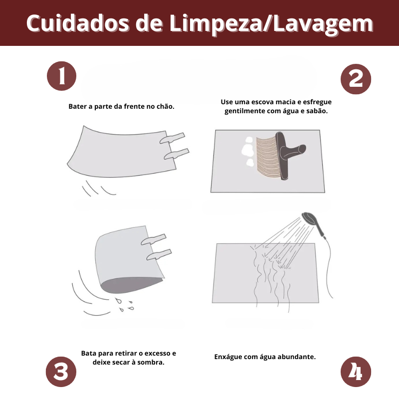 Tapete Felpudo Milk White Bravura