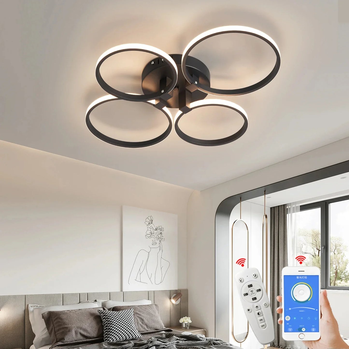 Candelabro Lâmpada de Teto Bravura