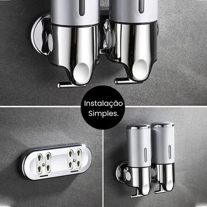 Dispenser Elegance de Sabonete Líquido Shampoo e Condicionador
