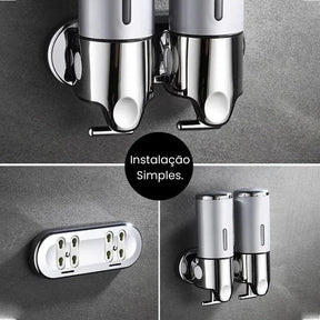 Dispenser Elegance de Sabonete Líquido Shampoo e Condicionador
