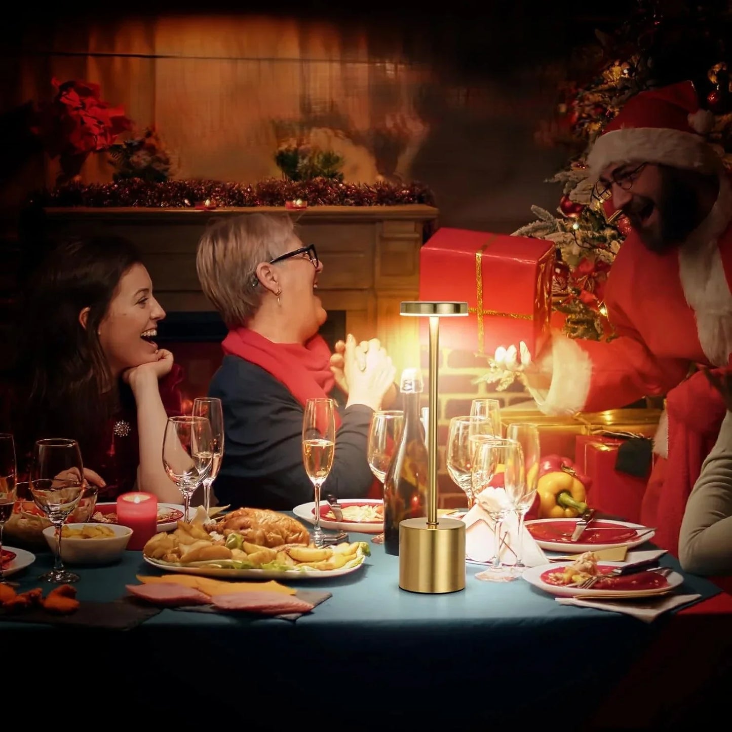 Luminária de Mesa LED Sem Fio Recarregável