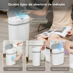 Lixeira para Banheiro e Cozinha com Sensor Inteligente