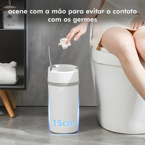 Lixeira para Banheiro e Cozinha com Sensor Inteligente