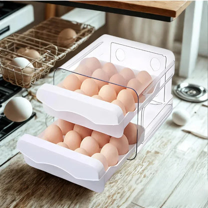 Organizador de Geladeira com Gavetas Porta Ovos